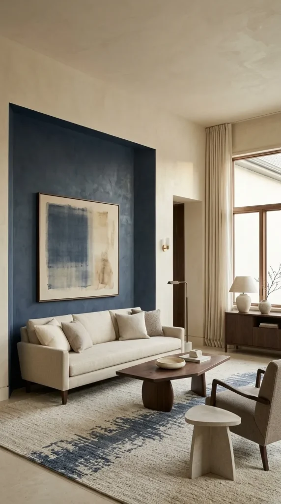 Paint a Navy Feature Wall With a Clear Purpose