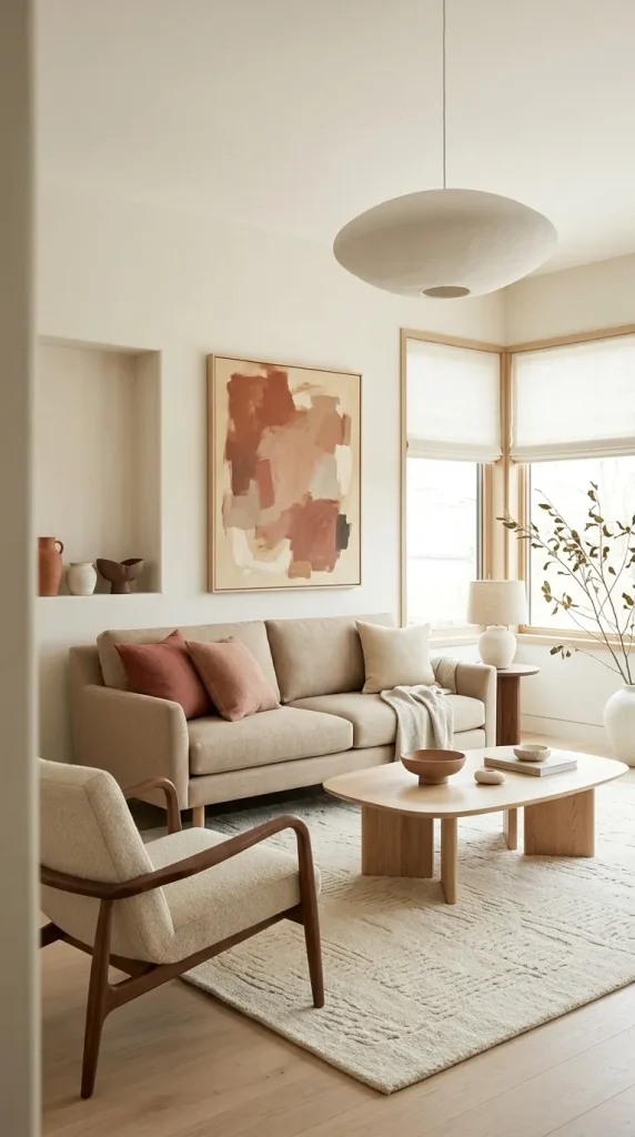 Pair Beige With Terracotta
