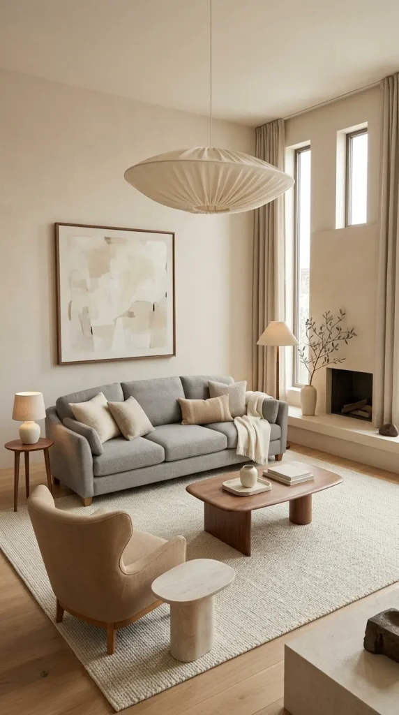 30 Grey Couch Living Room Ideas for Warm, Stylish and Colorful Spaces 9 Pair Grey With Beige for a Softer Room