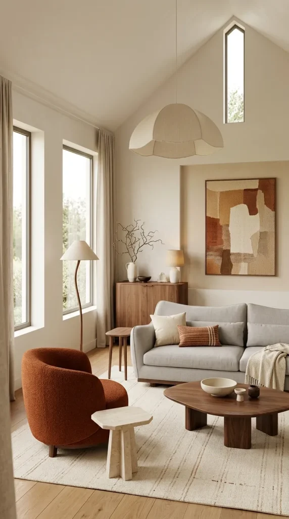 30 Grey Couch Living Room Ideas for Warm, Stylish and Colorful Spaces 19 Pair Grey With Burnt Orange