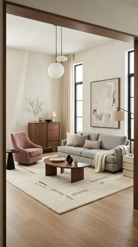 30 Grey Couch Living Room Ideas for Warm, Stylish and Colorful Spaces 24 Pair Grey With Dusty Pink