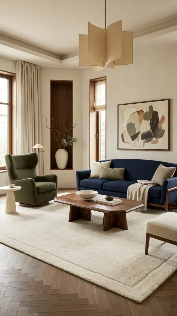 Pair Navy With Olive Green