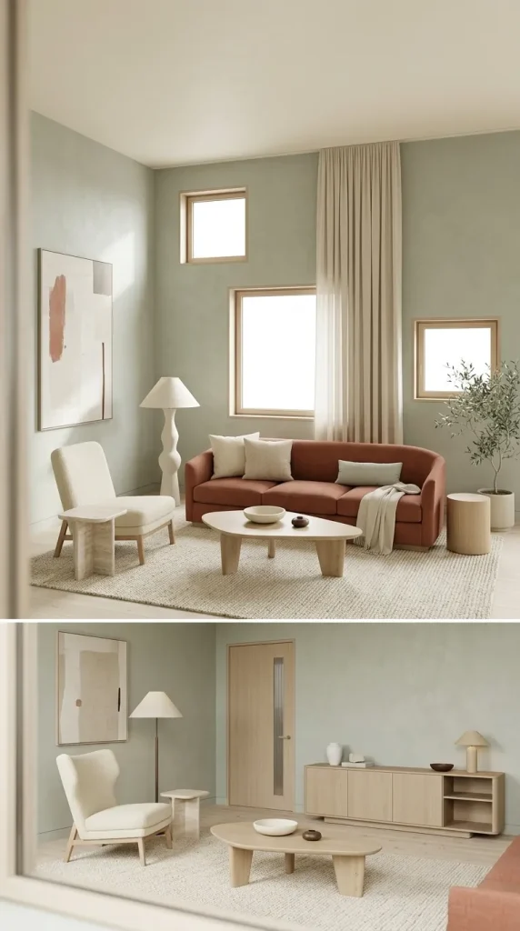 Pair Terracotta With Sage Green