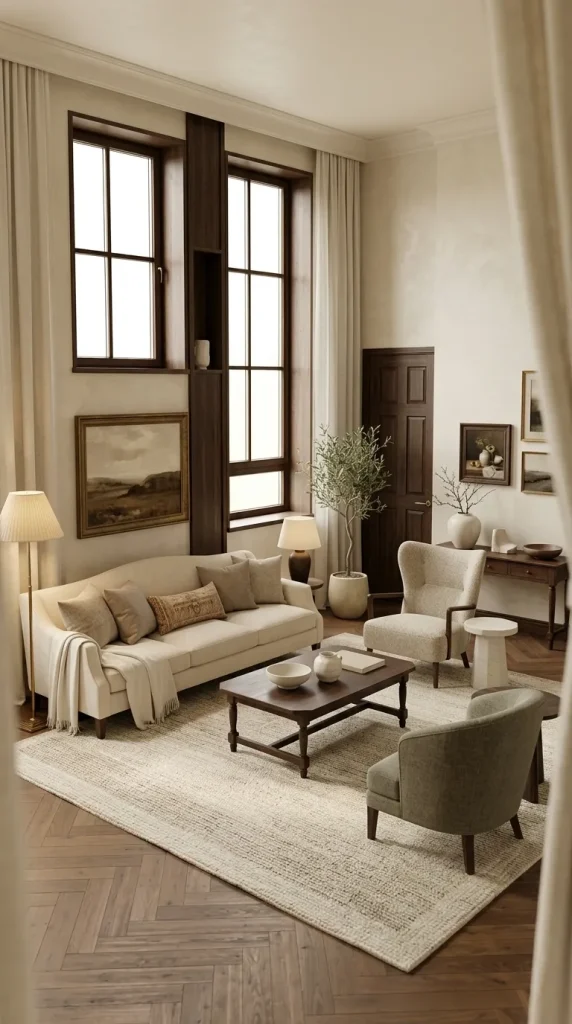 35 Gold Living Room Ideas for Elegant, Modern and Sophisticated Spaces 4 Use Antique Gold With Dark Wood