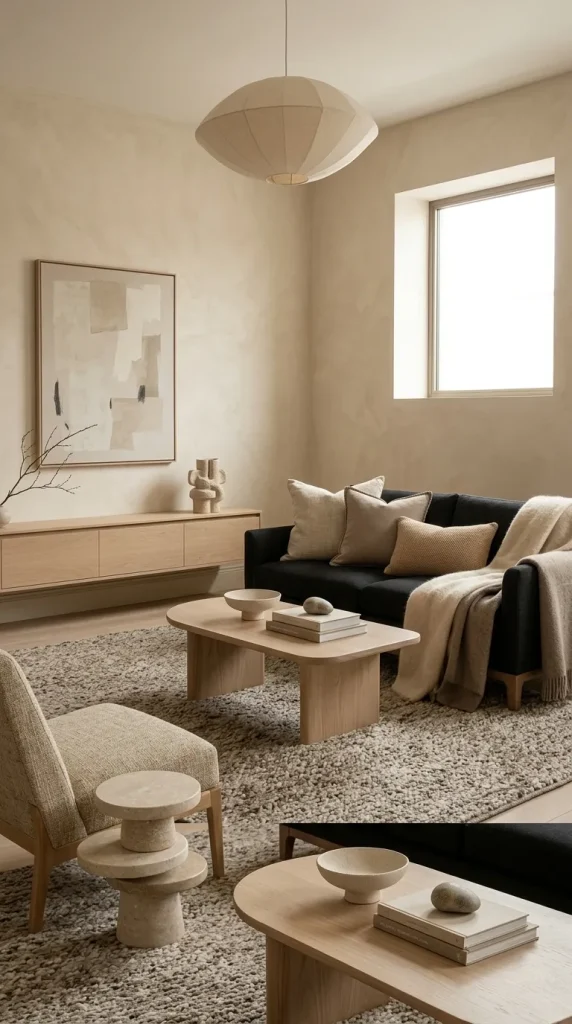 Use Beige for a Warm Minimalist Room