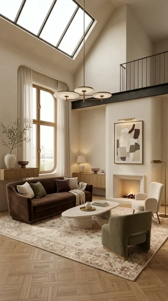 35 Brown Couch Living Room Ideas for Warm, Modern and Stylish Spaces 13 Use Chocolate Velvet for an Elegant Room