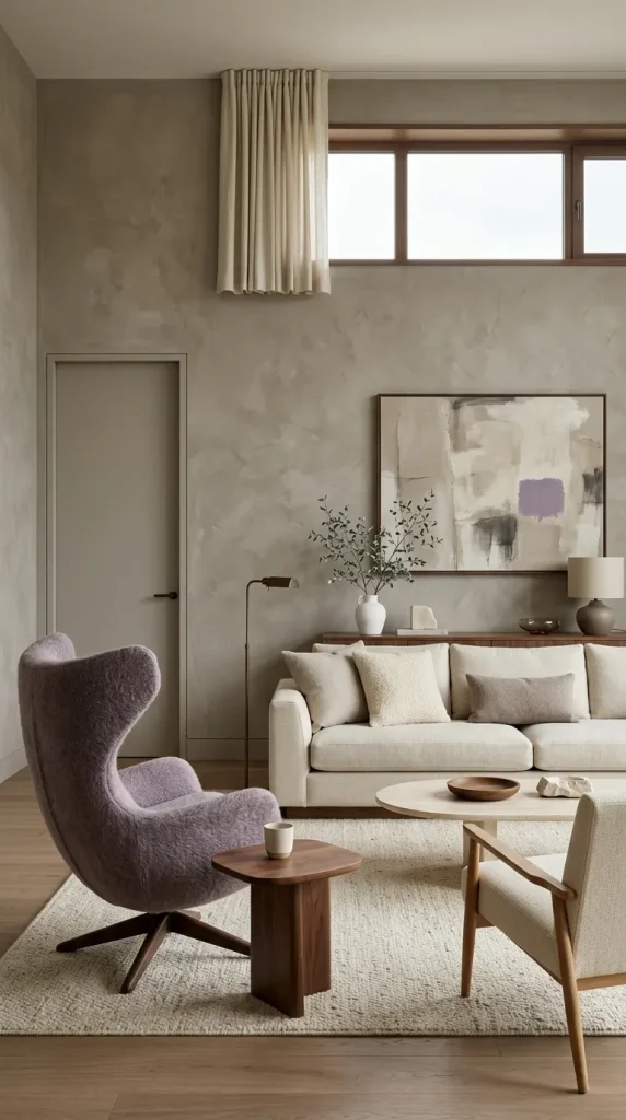 Use Dusty Lilac With Warm Greige