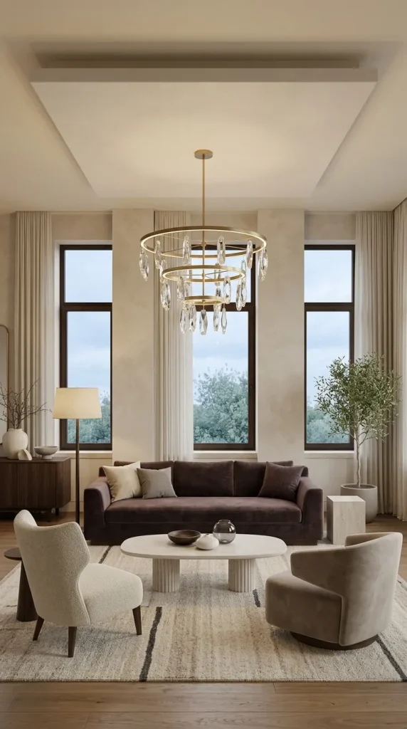 35 Gold Living Room Ideas for Elegant, Modern and Sophisticated Spaces 15 Use Gold and Crystal Selectively