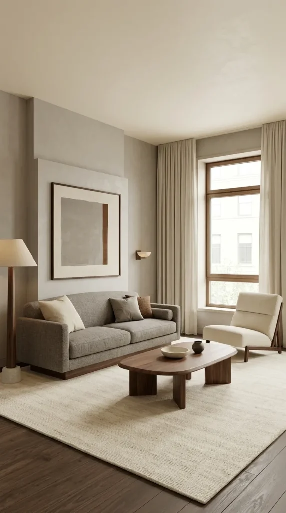 Use Grey, Brown and Cream as a Three-Neutral Palette