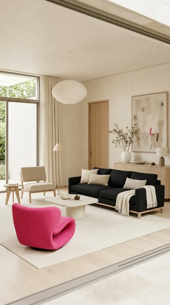 Use Hot Pink for a Bold Playful Room