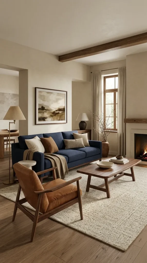 Use Navy With Tan Leather