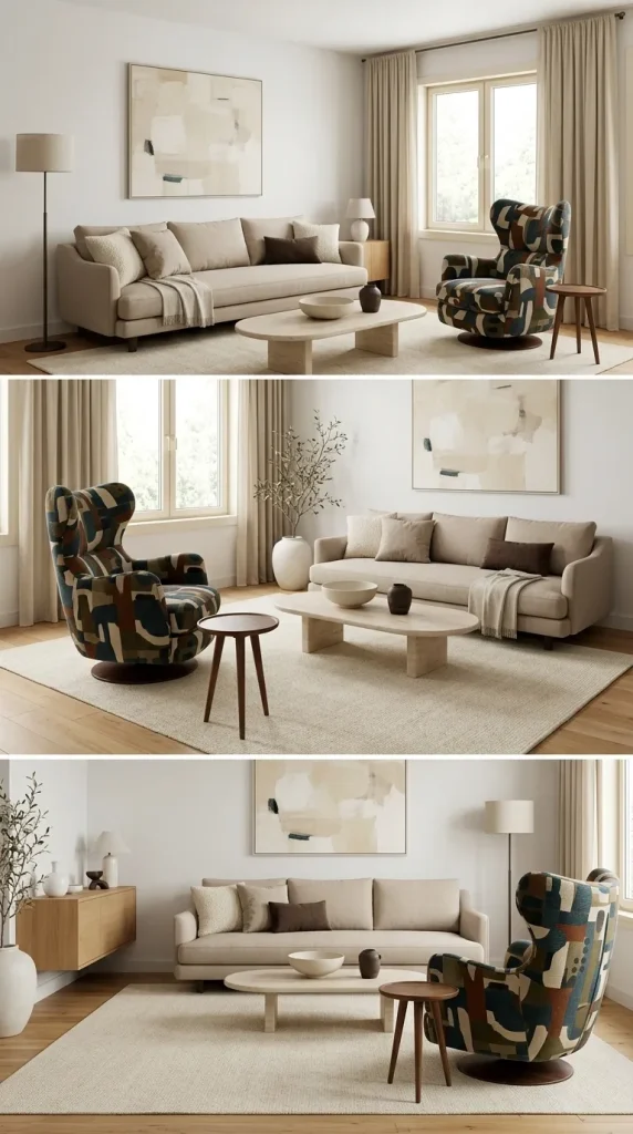 Use One Bold Accent Chair