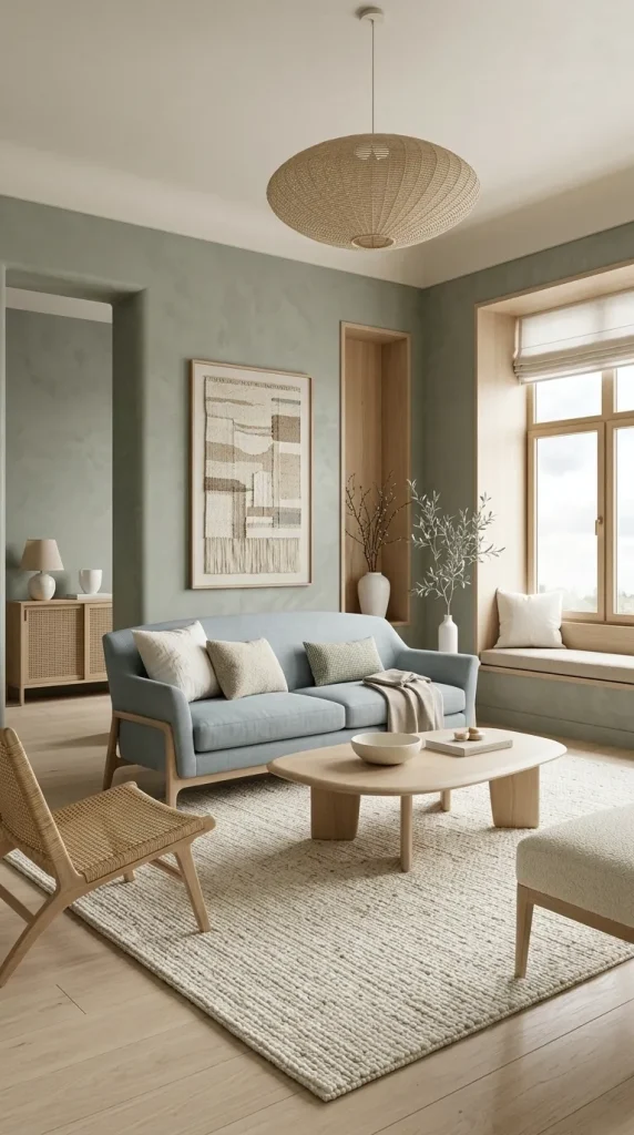 Use Pale Blue With Sage Green