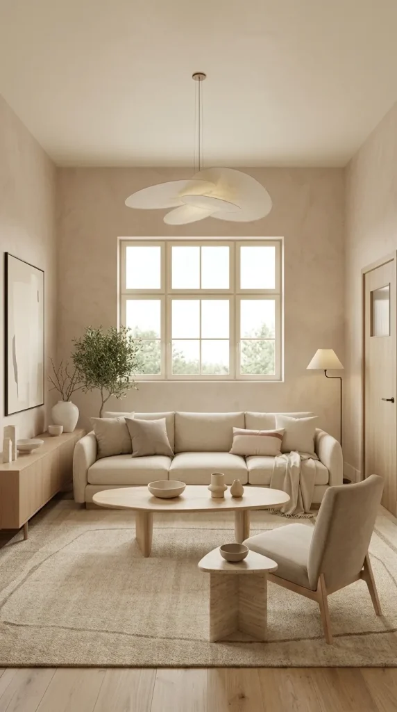 Use Pale Terracotta Walls With Cream Furniture