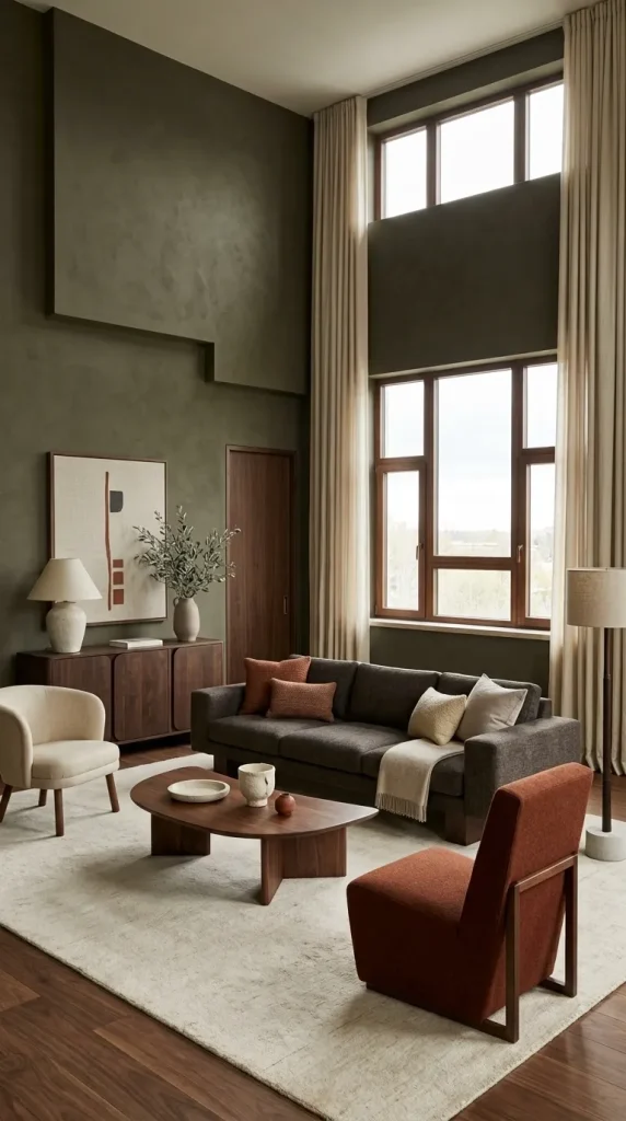 35 Dark Earthy Living Room Ideas for Warm, Moody and Grounded Spaces 25 Use Rust as a Secondary Colour