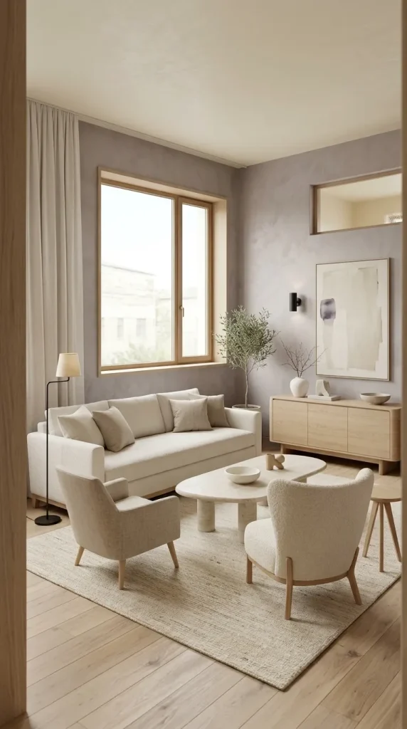 Use Smoky Violet Walls for a Modern Room (2)